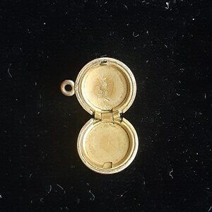 TINY locket pendant charm for necklace or bracelet
